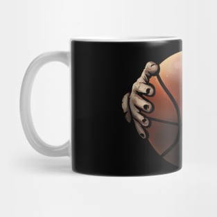 Two Hands Hold A Basketball Mug